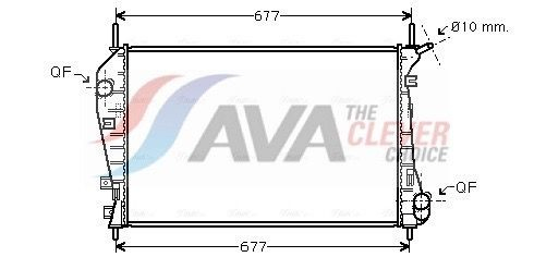 FDA2337 AVA Радіатор охолодження двигуна